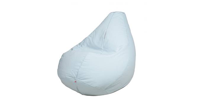 Leilani Filled Bean Bag (Sky Blue, with beans Bean Bag Type) by Urban Ladder - Cross View Design 1 - 419334