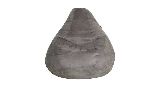 Leone Filled Bean Bag (Grey, with beans Bean Bag Type) by Urban Ladder - Cross View Design 1 - 419341