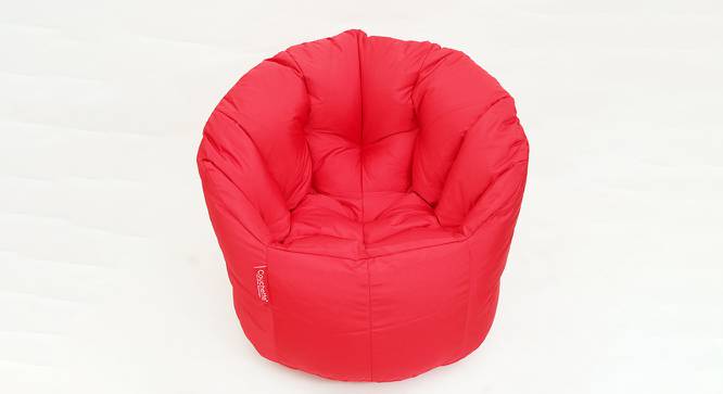 Rue Filled Bean Bag Chair (Red, with beans Bean Bag Type) by Urban Ladder - Cross View Design 1 - 419343