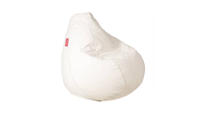 Leilani Filled Bean Bag (with beans Bean Bag Type, Ecru) by Urban Ladder - Front View Design 1 - 419356