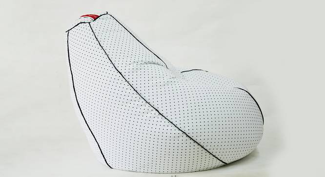 Leilani Filled Bean Bag (White, with beans Bean Bag Type) by Urban Ladder - Front View Design 1 - 419357