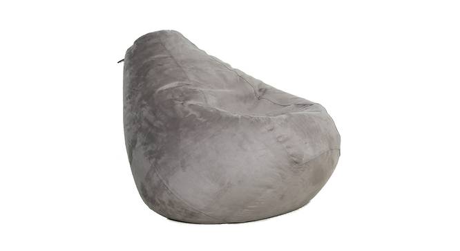 Leone Filled Bean Bag (Grey, with beans Bean Bag Type) by Urban Ladder - Front View Design 1 - 419362