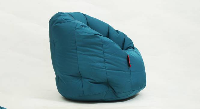 Rue Filled Bean Bag Chair (Blue, with beans Bean Bag Type) by Urban Ladder - Front View Design 1 - 419365