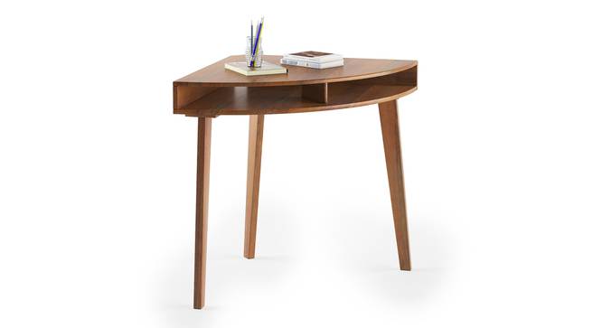 Corneo Study Table (Amber Walnut Finish) by Urban Ladder - - 