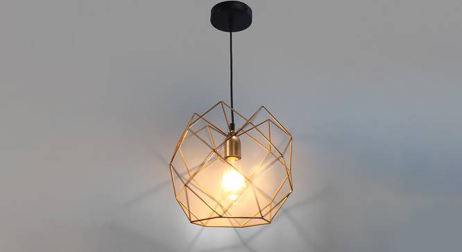 Atticus Pendant Lamp (Gold) by Urban Ladder - Front View Design 1 - 419824