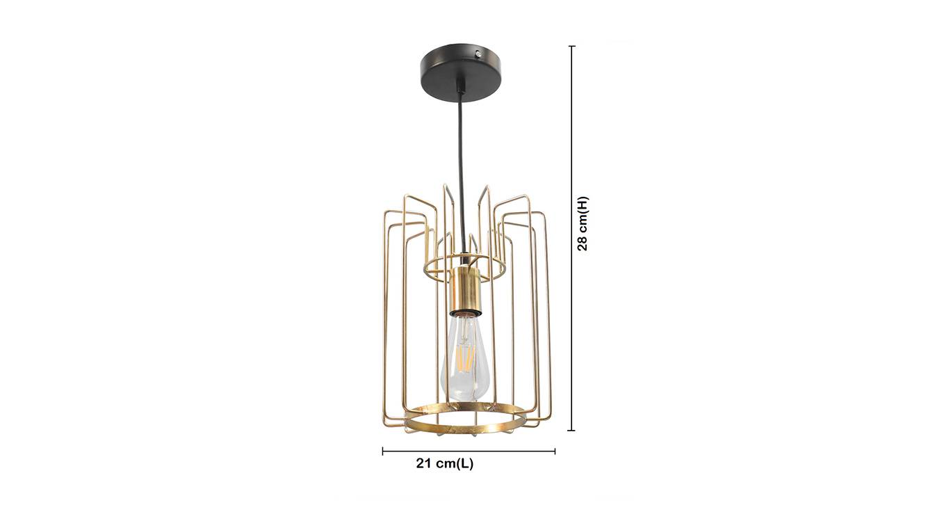 Kalinda pendant lamp golden 6