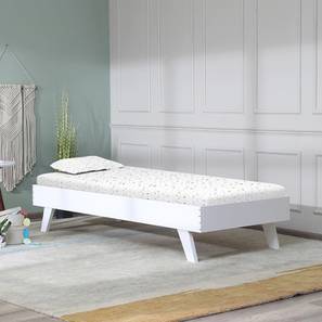 Bunk Bed Design Ashle Bed (White, Matte Finish)