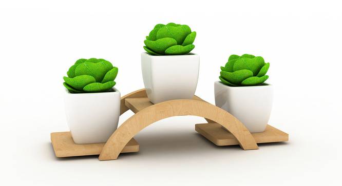 Cono Planter (Beige, Small Size) by Urban Ladder - Front View Design 1 - 419873