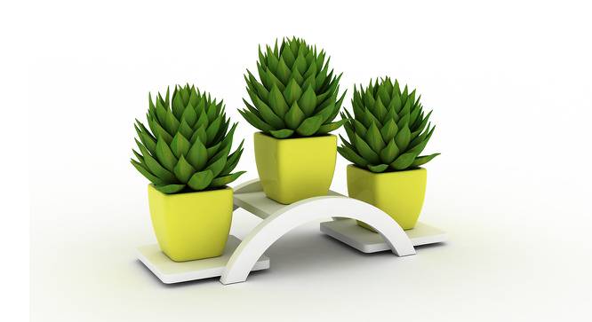 Cono Planter (White, Small Size) by Urban Ladder - Cross View Design 1 - 419889