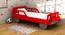 Daria Bed (Red, Matte Finish) by Urban Ladder - Front View Design 1 - 419948