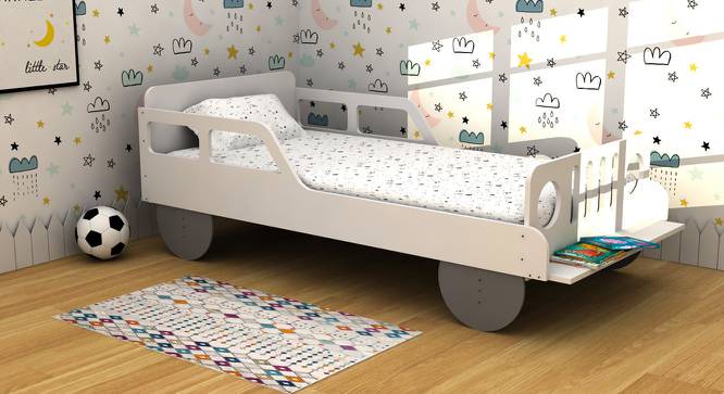 Daria Bed (White, Matte Finish) by Urban Ladder - Front View Design 1 - 419949