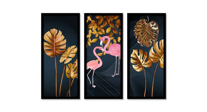 June Wall Art Set of 3 (Black) by Urban Ladder - Front View Design 1 - 420381