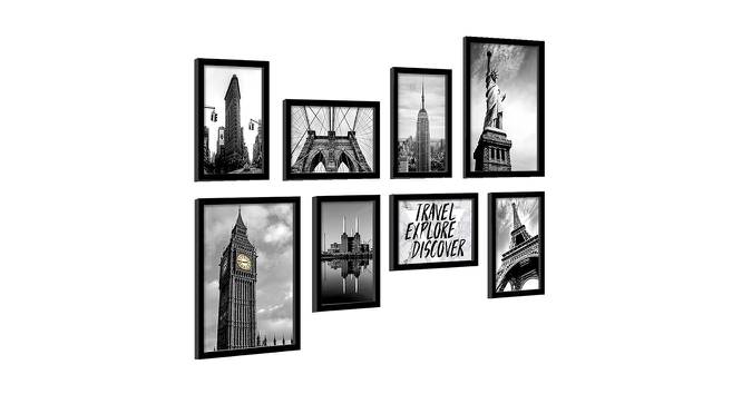 Miriam Wall Art Set of 8 (Grey) by Urban Ladder - Front View Design 1 - 420418