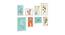Palmer Wall Art Set of 8 (Blue) by Urban Ladder - Front View Design 1 - 420423