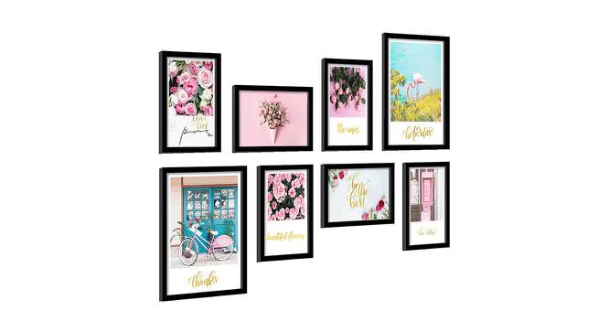 Mabel Wall Art Set of 8 (Pink) by Urban Ladder - Cross View Design 1 - 420437