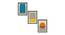 Wade Wall Art Set of 3 (White) by Urban Ladder - Front View Design 1 - 420466