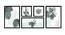Tabitha Wall Art Set of 5 (Grey) by Urban Ladder - Front View Design 1 - 420470