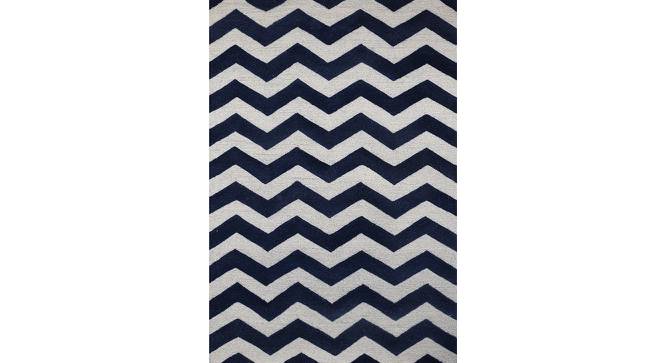 Connie Carpet (Blue, Rectangle Carpet Shape, 183 x 122 cm  (72" x 48") Carpet Size) by Urban Ladder - Cross View Design 1 - 420514