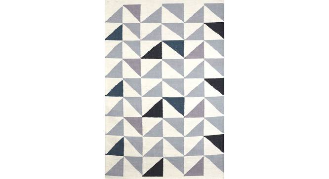 Holmes Dhurrie (122 x 183 cm  (48" x 72") Carpet Size, Ivory) by Urban Ladder - Cross View Design 1 - 420556