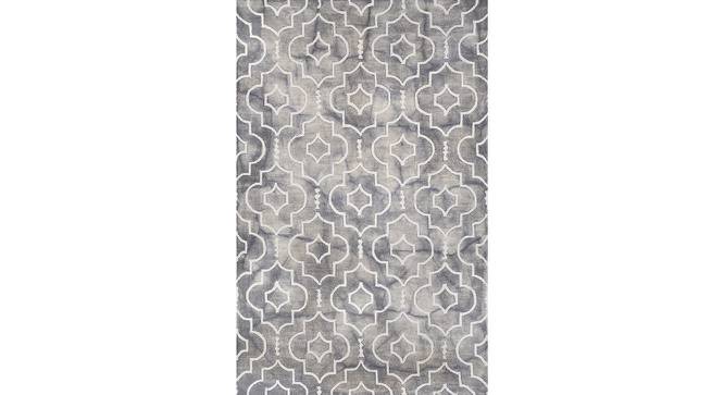 Donette Carpet (Grey, Rectangle Carpet Shape, 244 x 152 cm  (96" x 60") Carpet Size) by Urban Ladder - Cross View Design 1 - 420566