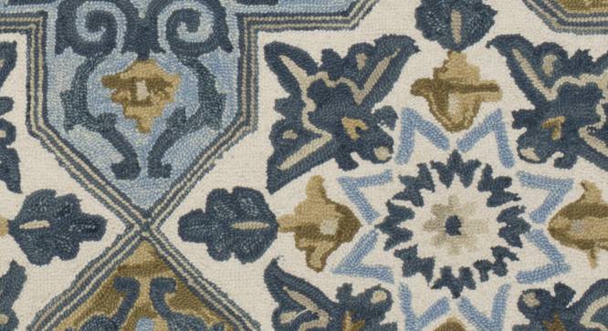 Darnae Carpet (Blue, Rectangle Carpet Shape, 274 x 183 cm  (108" x 72") Carpet Size) by Urban Ladder - Front View Design 1 - 420581