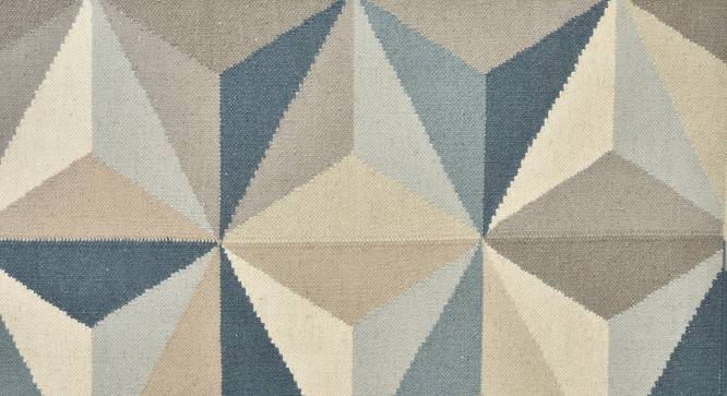 Lauretta Dhurrie (Grey, 157 x 236 cm  (62 x 93") Carpet Size) by Urban Ladder - Front View Design 1 - 420620