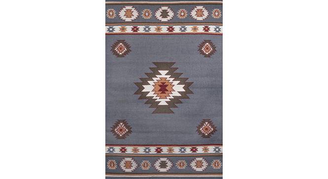 Olivine Dhurrie (Grey, 152 x 244 cm  (60" x 96") Carpet Size) by Urban Ladder - Cross View Design 1 - 420652