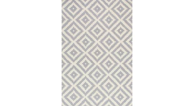 Milford Carpet (Grey, Rectangle Carpet Shape, 244 x 152 cm  (96" x 60") Carpet Size) by Urban Ladder - Cross View Design 1 - 420654