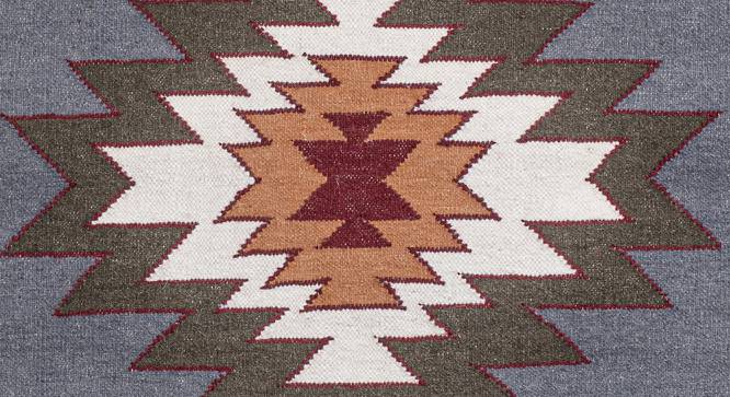 Olivine Dhurrie (Grey, 152 x 244 cm  (60" x 96") Carpet Size) by Urban Ladder - Front View Design 1 - 420662