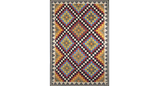 Shae Dhurrie (122 x 183 cm  (48" x 72") Carpet Size, Multicolor) by Urban Ladder - Cross View Design 1 - 420689