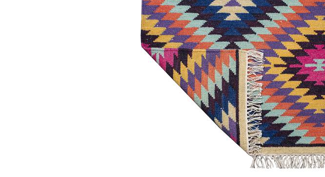 Sansa Dhurrie (122 x 183 cm  (48" x 72") Carpet Size, Multicolor) by Urban Ladder - Design 1 Side View - 420707