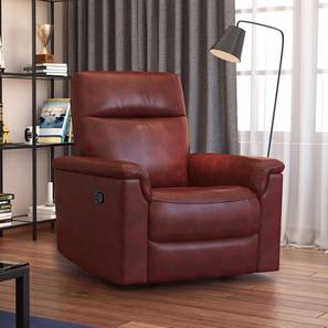 Red And Orange Design Barnes Recliner (One Seater, Barn Red)