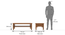 Malabar Storage Coffee Table (With Shelf Configuration, Amber Walnut Finish) by Urban Ladder - Design 1 Dimension - 420790