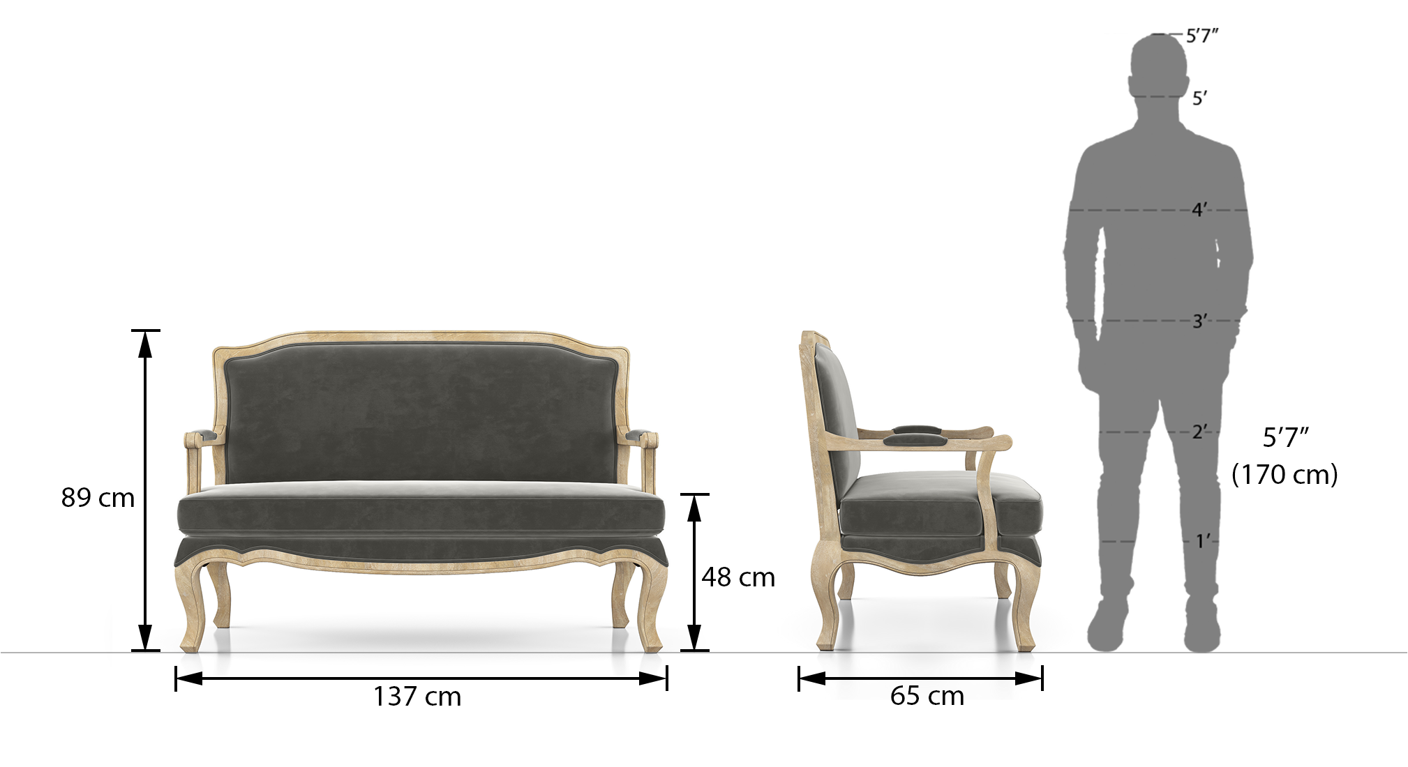 Helena loveseat 2 seater sofa 4