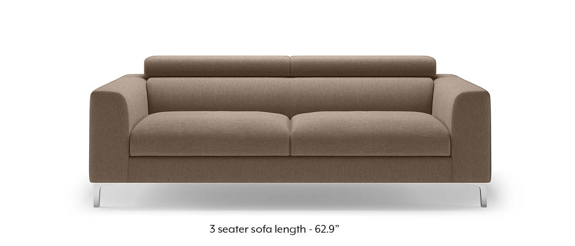 Chelsea Adjustable Sofa (Brown) (Brown, 2-seater Custom Set - Sofas, None Standard Set - Sofas, Fabric Sofa Material, Regular Sofa Size, Regular Sofa Type) by Urban Ladder - - 420816