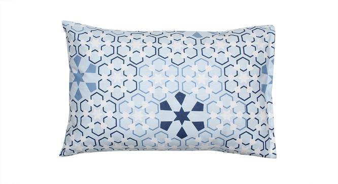 Alfre Bedsheet Set (Blue, Single Size, Regular Bedsheet Type) by Urban Ladder - Cross View Design 1 - 420855