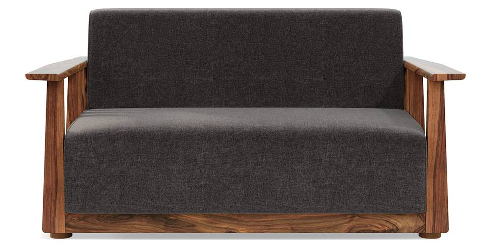 Serra Wooden Sofa - Teak Finish (Smoke Grey) (3-seater Custom Set - Sofas, None Standard Set - Sofas, Smoke Grey, Fabric Sofa Material, Regular Sofa Size, Regular Sofa Type) by Urban Ladder - - 420915
