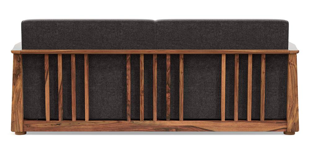 Serra Wooden Sofa - Teak Finish (Smoke Grey) (3-seater Custom Set - Sofas, None Standard Set - Sofas, Smoke Grey, Fabric Sofa Material, Regular Sofa Size, Regular Sofa Type) by Urban Ladder - - 420956