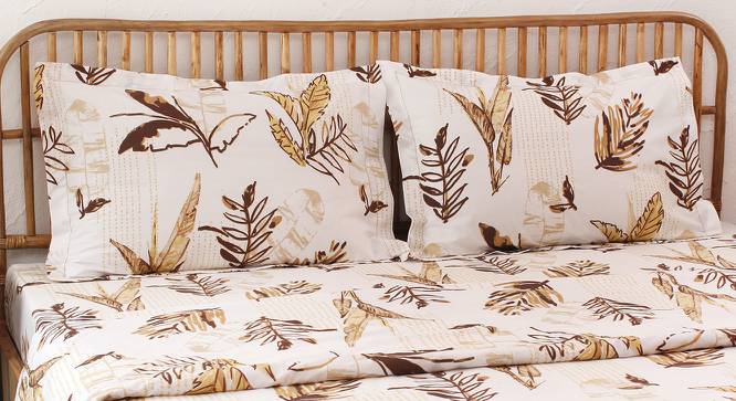 Emmett Duvet Cover (Brown, Double Size) by Urban Ladder - Front View Design 1 - 421012