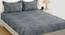 Ailani Bedsheet Set (Grey, Regular Bedsheet Type, King Size) by Urban Ladder - Front View Design 1 - 421454
