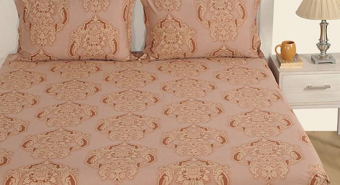 Jayleen Bedsheet Set (Pink, Regular Bedsheet Type, Queen Size) by Urban Ladder - Cross View Design 1 - 421500