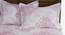 Morena Bedsheet Set (Pink, Regular Bedsheet Type, Queen Size) by Urban Ladder - Design 1 Side View - 421526