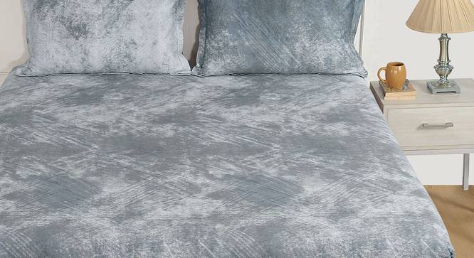 Weaver Bedsheet Set (Grey, King Size) by Urban Ladder - Cross View Design 1 - 421627