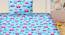 Averie Bedsheet Set (Blue, Single Size) by Urban Ladder - Cross View Design 1 - 421750
