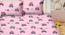 Carl Bedsheet Set (Pink, Super King Size) by Urban Ladder - Cross View Design 1 - 421798
