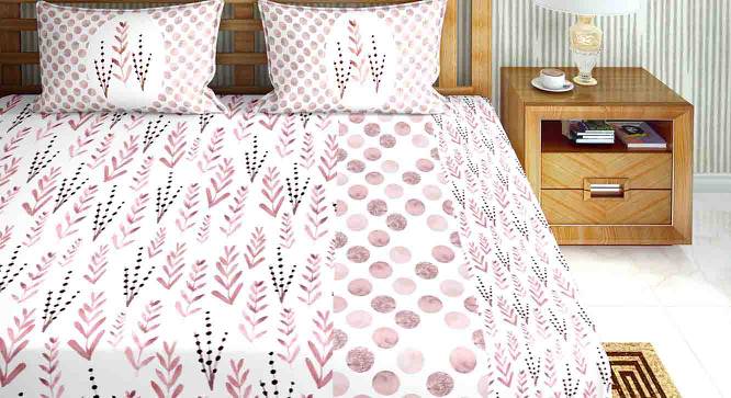 Kamryn Bedsheet Set (Pink, King Size) by Urban Ladder - Cross View Design 1 - 421932