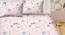 Marlee Bedsheet Set (Pink, King Size) by Urban Ladder - Cross View Design 1 - 422073