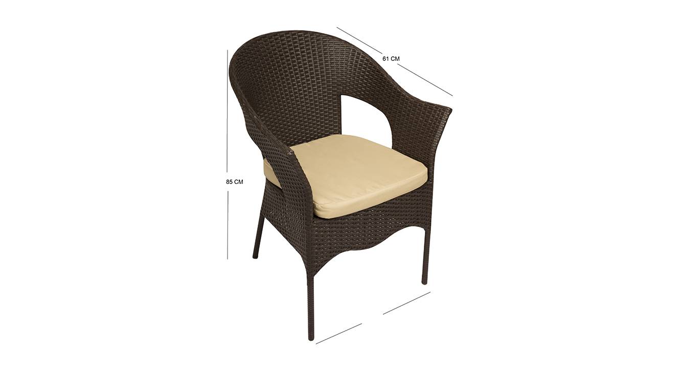 Fagina chair set of 2 brown 6