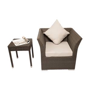 Balcony Chairs Design Tribeca Chair with Side Table (Brown)