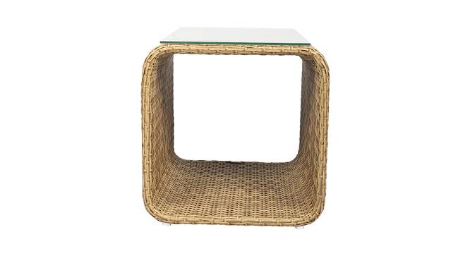 Parkway Outdoor Side Table (Light Brown) by Urban Ladder - - 